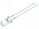 LED  5mm  bílá studená  35000÷45000mcd  15°  50mA  2,9÷3,6V  6500K