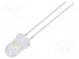 LED  5mm  bílá studená  25000÷30000mcd  11÷13lm  60°  15mA