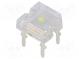 LED Super Flux  7,62x7,62мм  белый холодный  1350÷1900мкд  180°