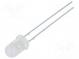 LED  5mm  bílá studená  4200÷5800mcd  100°  20mA  2,7÷3,4V