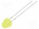 LED  5mm  bullet  žlutá  150÷220mcd  100°  20mA  1,8÷2,6V