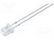 LED  5mm  žlutá  750÷1000mcd  140°  20mA  1,8÷2,6V  Čelo  plochý