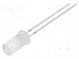 LED  5mm  žlutá  750÷1120mcd  50°  20mA  1,8÷2,6V  Čelo  plochý
