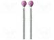 Grindingstone  Ø  6mm  Ø  3mm  Tip mat  aluminium oxide  2pcs.