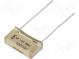 Kondenzátor  papírový  2,2nF  500VAC  10,2mm  ±10%  THT  1000VDC