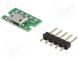 Modul  adaptér  USB B micro,kolíkové  USB Micro-B