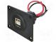 Автомобильны блок питания  гнездо USB A x 2  5А  5В/2x2,5A