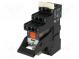 Relé  interfeisový  DPDT  Ucívky 24VDC  12A  12A/250VAC  12A/30VDC