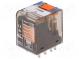 Relé  elektromagnetické  4PDT  Ucívky 12VDC  6A/250VAC  6A/30VDC
