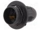 Objímka  pro žárovku  E14  s límcem  Těleso  černá  Ø  28mm  L  57mm