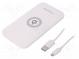 Indukční nabíječka  bilá  Standard  Qi,Quick Charge 3.0  5÷9VDC