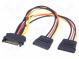 Kabel  SATA  SATA vidlice,zástrčka SATA typu L x2  0,2m