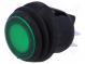 ROCKER  DPST  Пол  2  OFF-ON  10A/250ВAC  зеленый  IP65  50мОм