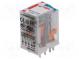 Relé  elektromagnetické  4PDT  Ucívky 220VDC  6A/250VAC  6A/24VDC