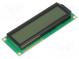 Zobrazovač  LCD  alfanumerický  FSTN Positive  16x2  šedá  LED