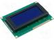 Дисплей  LCD  алфавитно-цифровой  STN Negative  16x4  голубой  LED