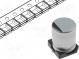 Kondenzátor  elektrolytický  SMD  100uF  25VDC  Ø6,3x7,7mm  ±20%