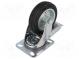Pojezdové kolo  Ø  100mm  W  30mm  H  128mm  otočné s brzdou  76kg
