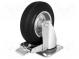 Pojezdové kolo  Ø  125mm  W  37,5mm  H  156mm  otočné s brzdou  86kg