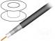 Vodič  koaxiální  RG11  1x75Ω  drát  CCS  PE  černá  305m