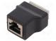 Adaptér  PIN  9  RJ45 zásuvka,svorkovnice  pružinová svorka