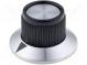 Knoflík  s límcem  plast  Pr.hříd  6,35mm  Ø15,2x14,2mm