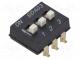 Přepínač  DIP-SWITCH  Počet sekcí  3  ON-OFF  0,025A/24VDC  pol  3