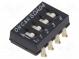 Přepínač  DIP-SWITCH  Počet sekcí  4  ON-OFF  0,025A/24VDC  pol  4