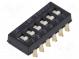 Переключатель  DIP-SWITCH  Кол-во секций  6  ON-OFF  0,025A/24ВDC