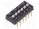 Переключатель  DIP-SWITCH  Кол-во секций  6  ON-OFF  0,025A/24ВDC