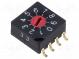 Kódový přepínač  pol  10  SMD  100mΩ  Zatížení DC @R  0,03A/15VDC