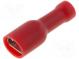 Faston  plochý  4,8mm  0,8mm  zásuvka  0,5÷1mm2  krimpovací