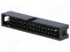 Socket  IDC  male  PIN  34  straight  THT  gold-plated  2.54mm  black