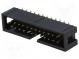 Socket  IDC  male  PIN  24  vertical  SMT  gold flash  2.54mm