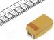 Kondenzátor  polymerový tantalový  10uF  6,3VDC  Pouz  A  1206