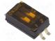 Přepínač  DIP-SWITCH  Počet sekcí  2  OFF-ON  0,025A/24VDC  pol  2