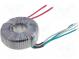 Transformátor  toroidní  160VA  230VAC  12V  12V  6,66A  6,66A  IP00