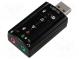 Počítačová karta  zvuková  Jack 3,5mm  USB 2.0,stereo 7.1