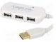 Hub USB  USB 2.0  PnP,repeater USB  Počet portů  4  480Mbps