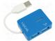 Hub USB  USB 1.1,USB 2.0  PnP  modrá  Počet portů  4  480Mbps