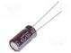 Kondenzátor  elektrolytický  low ESR  THT  82uF  50VDC  Ø8x15mm