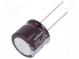 Kondenzátor  elektrolytický  low ESR  THT  270uF  63VDC  Ø18x15mm
