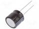 Kondenzátor  elektrolytický  low ESR  THT  150uF  80VDC  Ø16x15mm