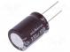 Kondenzátor  elektrolytický  low ESR  THT  330uF  100VDC  Ø18x25mm