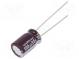 Kondenzátor  elektrolytický  low ESR  THT  100uF  35VDC  Ø8x11,5mm