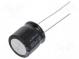 Kondenzátor  elektrolytický  THT  1000uF  16VDC  Ø12,5x12,5mm