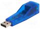 Adaptér  magneticky stíněný RJ45,USB A  Rozhraní  Ethernet,USB