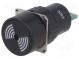 Signalizátor  zvukový  75dB  Podsv  není  IP40  Ø16mm  max.6mm