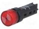 Signalizátor  zvukový  80dB  Podsv  není  IP40  Ø16mm  max.5mm