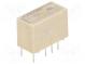 Relay  electromagnetic  DPDT  Ucoil  12VDC  2A  0.5A/125VAC  THT